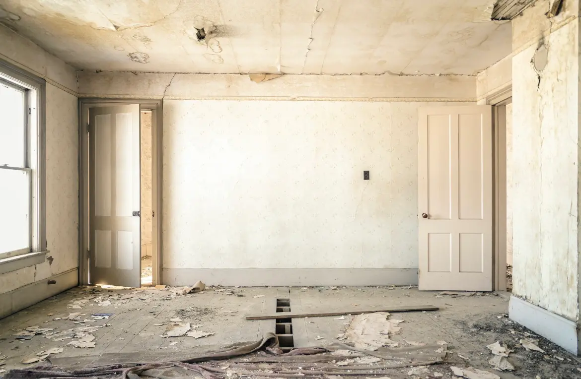 Waste disposal crew managing a cleanout project in North Brookfield